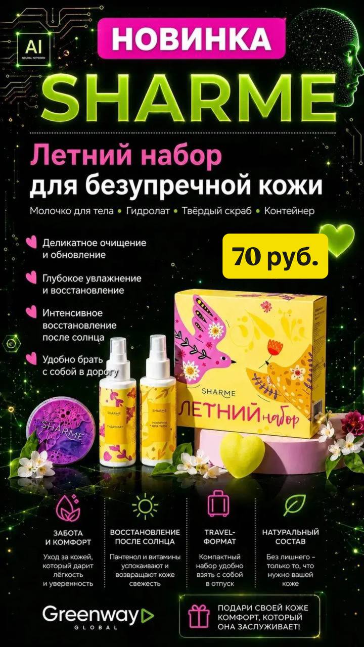 ЗАПУСКАЕМ ЛЕТНИЙ НАБОР SHARME!