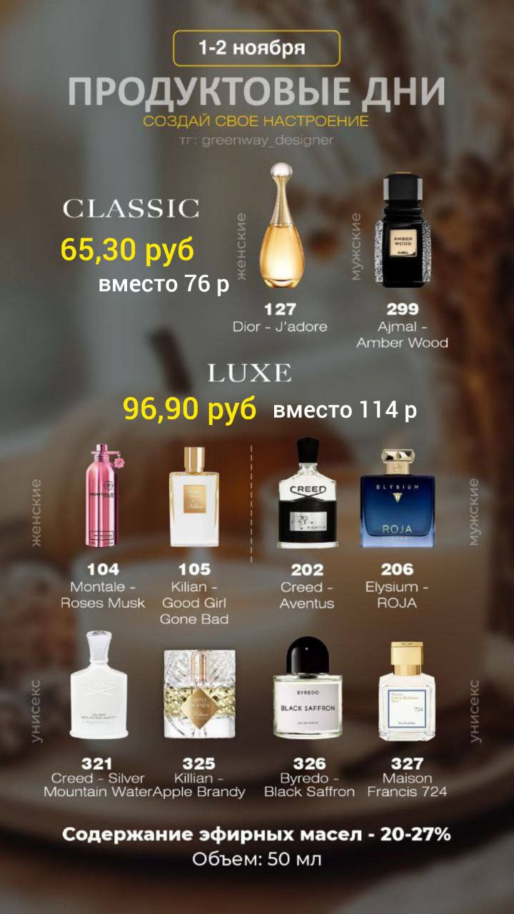 Создай своё настроение вместе с Greenway